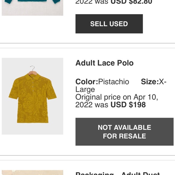 BNWOT Misha and Puff Pistachio Lace polo size XL - Picture 2 of 8